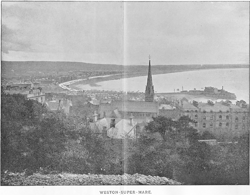 Weston-super-Mare from Worlebury 1890