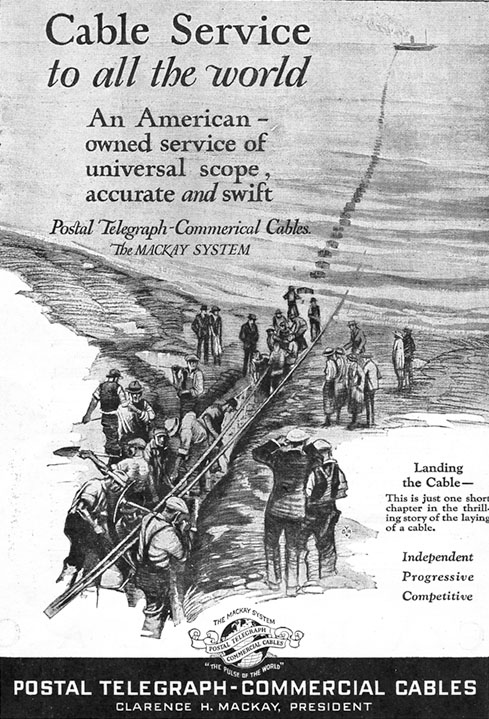 Advert - Cable service to all the world